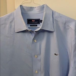 Blue vineyard vines dress shirt